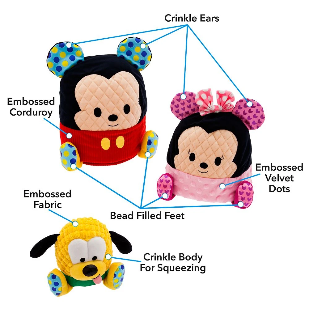 Disney Mickey Mouse And Friends Nesting Sensory Plush Set 4 Disney Mickey Mouse And Friends Nesting Sensory Plush Set - Image 2
