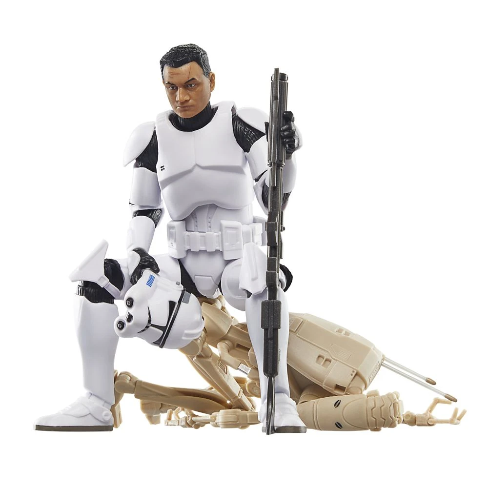 Disney Phase II Clone Trooper And Battle Droid Action Figure Set – Star Wars: The Clone Wars – The Black Series 9 Disney Phase II Clone Trooper And Battle Droid Action Figure Set – Star Wars: The Clone Wars – The Black Series - Image 7