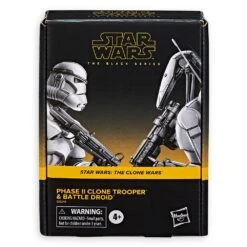 Disney Phase II Clone Trooper And Battle Droid Action Figure Set – Star Wars: The Clone Wars – The Black Series 17 Disney Phase II Clone Trooper And Battle Droid Action Figure Set – Star Wars: The Clone Wars – The Black Series -Toys Store 1713048380097 7