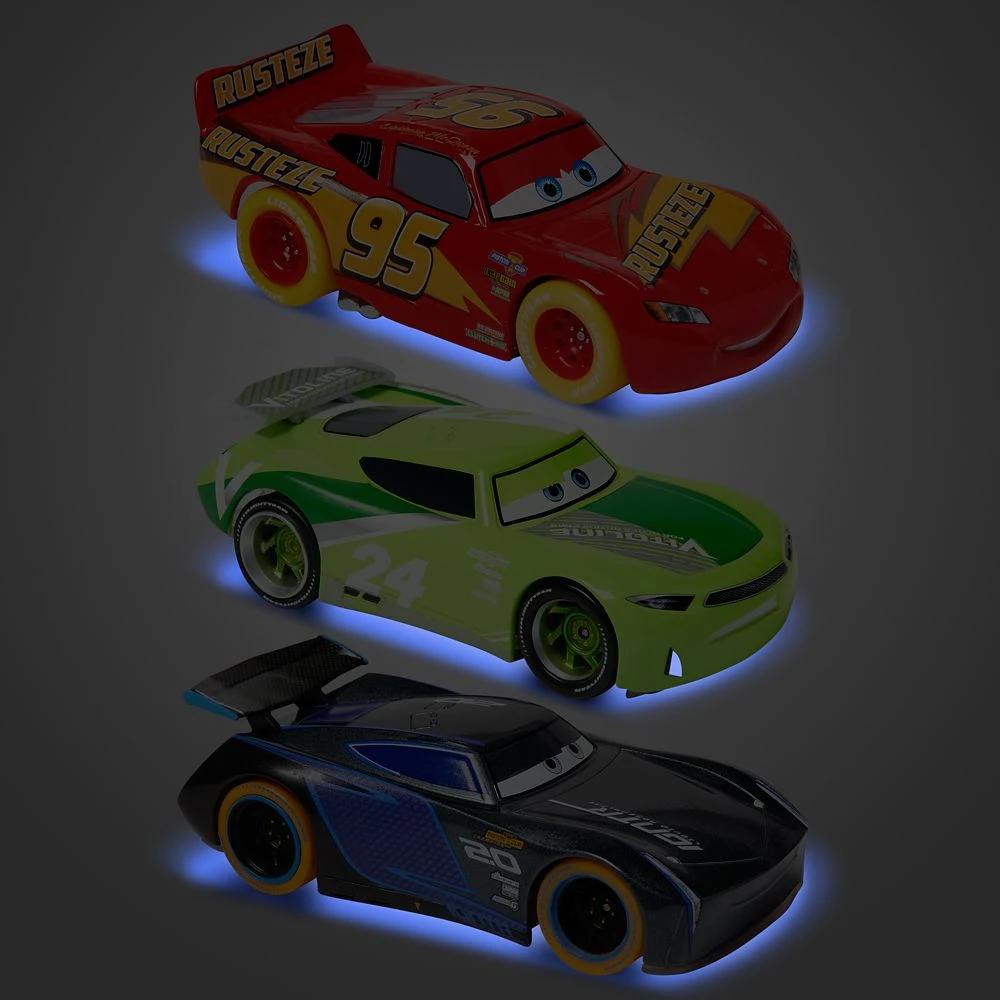 Disney Cars Light-Up Pullback Die Cast Set 4 Disney Cars Light-Up Pullback Die Cast Set - Image 2